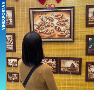 Vietnamese Handcrafted Rice Painting by Dai Viet Painting company